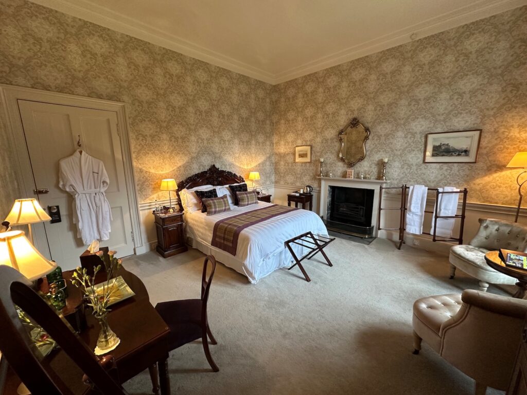 Elegant bedroom with classic decor.